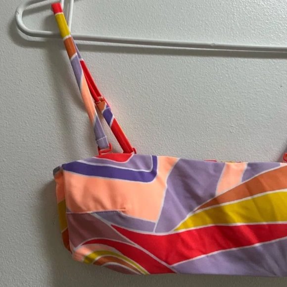 Aerie Printed Bandeau Bikini Top XS - Picture 2 of 5